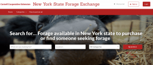 NYS Forage Exchange screen shot